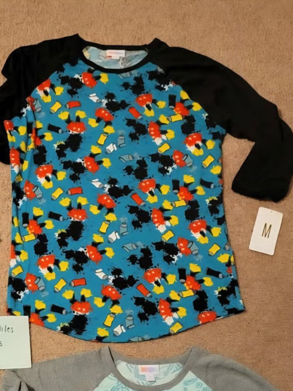 NEW Disney Lularoe Spray Paint Mickey Mouse Randy